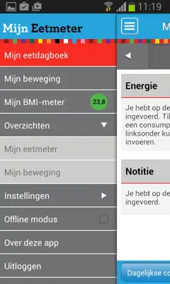 Mijn Eetmeter android App screenshot 2